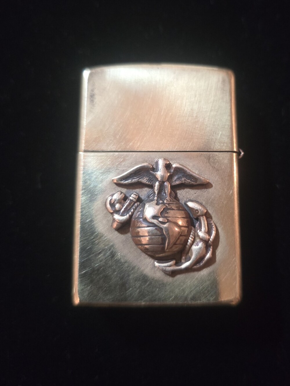 Custom Soldered Solid Brass Zippo Lighter USMC EGA Eagle Globe Anchor Sergeant